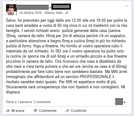 imprese di pulizie e piattaforme - problemi piattaforma prenotazione